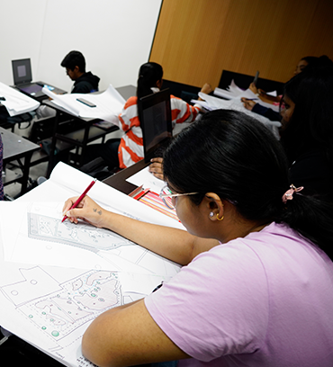 classroom academics hyderabad architecture